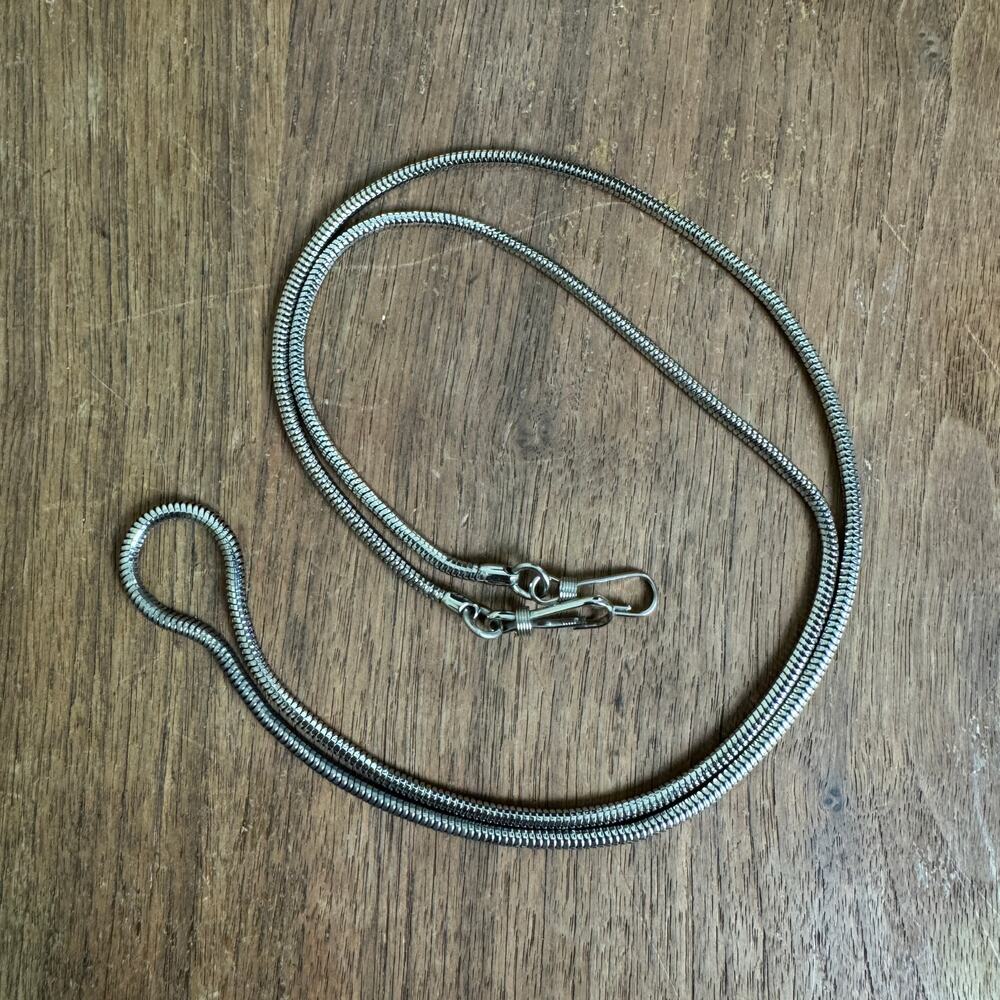 Silver Tone Snake Chain Eye Glass Holder Lanyard‎ Chain 32 inches